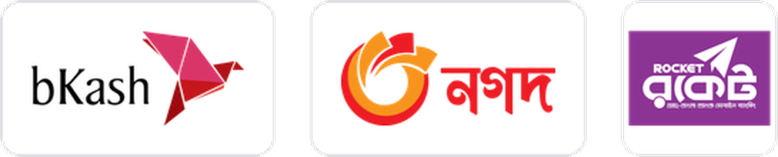 bKash, Nagad, Rocket payment methods