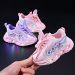 2026 Girls’ New Cartoon Butterfly Light Baby sneaker